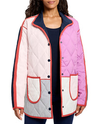 Nic+Zoe Womens Nic & Zoe Mixed Up Reversible Coat, Xs