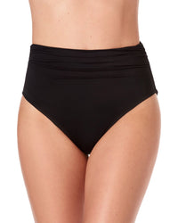 Magicsuit Solid Tricot Shirred Brief