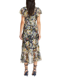 Tanya Taylor Blaire Silk & Linen-Blend Midi Dress