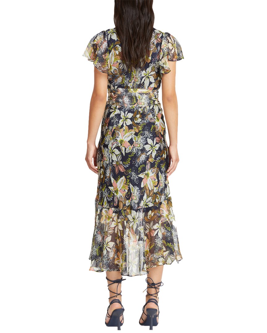Tanya Taylor Blaire Silk & Linen-Blend Midi Dress