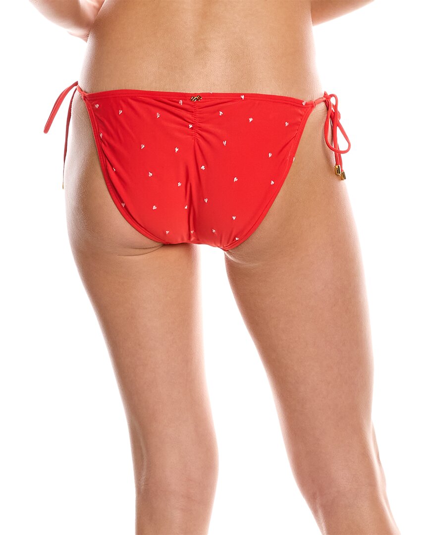 Pq Swim Embroidered Tie Full Bikini Bottom