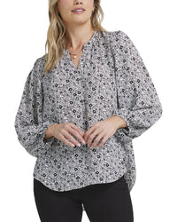 Nydj Popover Blouse Multi