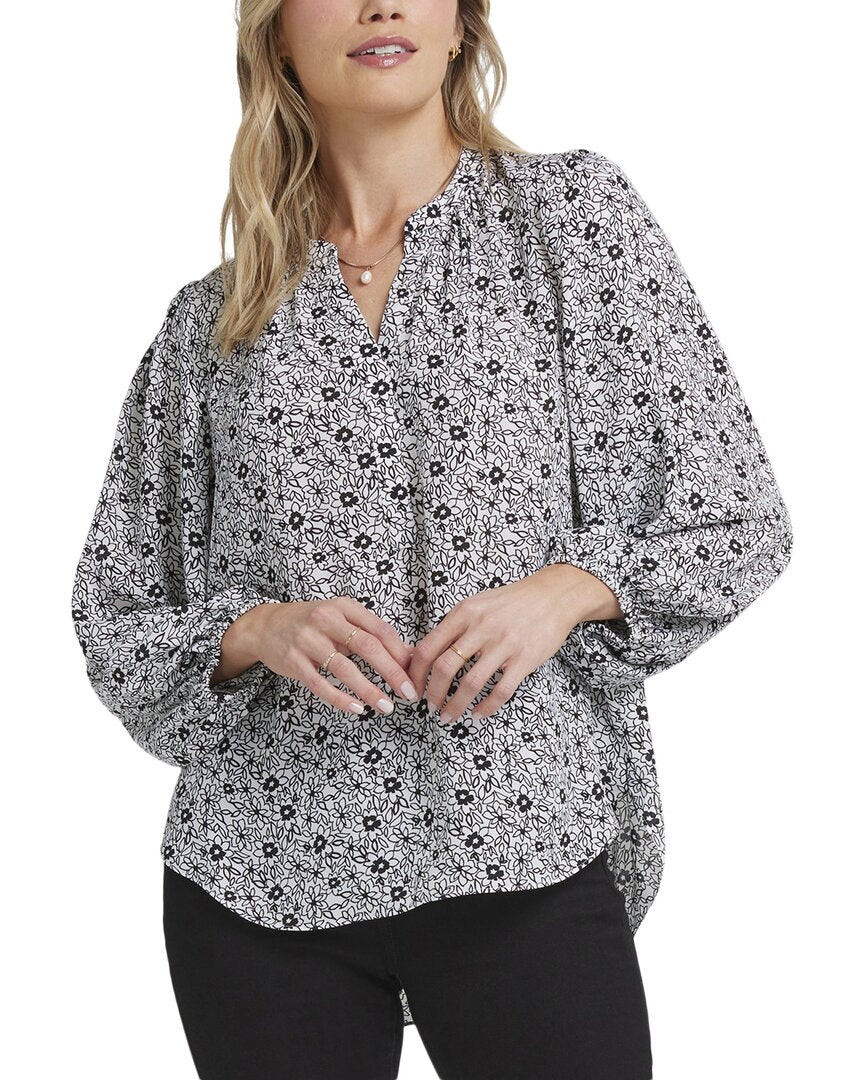 Nydj Popover Blouse Multi