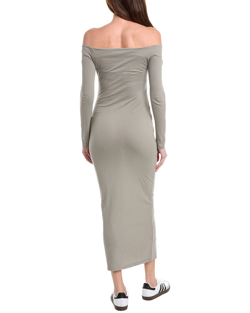 fitted lace wedding dress James Perse 3/4 Sleeve Ribbed Dress