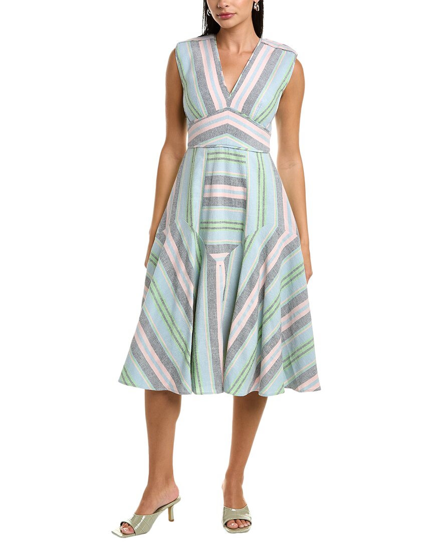 Hunter Bell Jordan Midi Dress Blue 0
