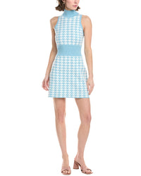 Toccin Shelby Mock Neck Mini Dress Blue