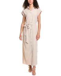 Stella + Lorenzo Cap Sleeve Maxi Dress Brown Multi