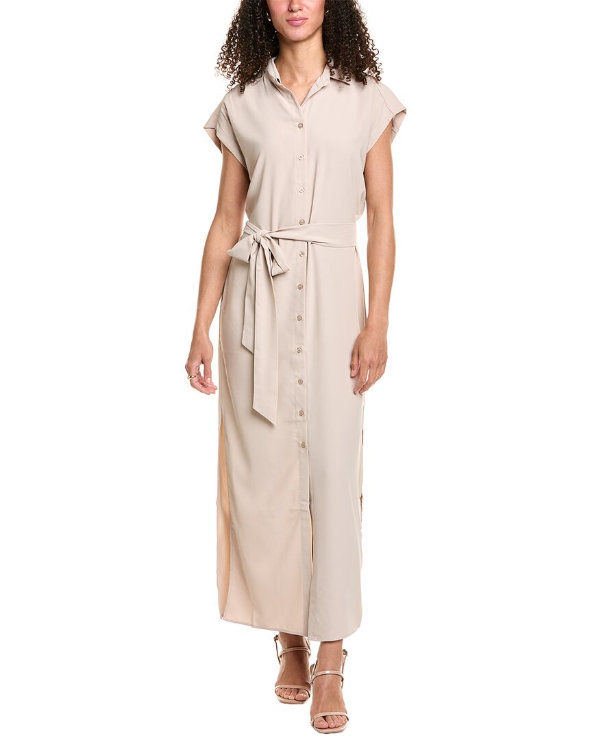 Stella + Lorenzo Cap Sleeve Maxi Dress Brown Multi