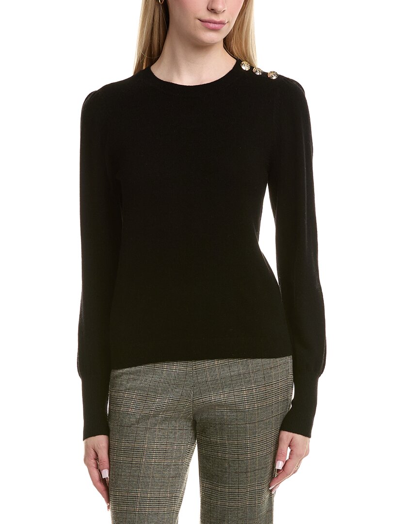 Bruno Magli Button Shoulder Wool & Cashmere-Blend Sweater