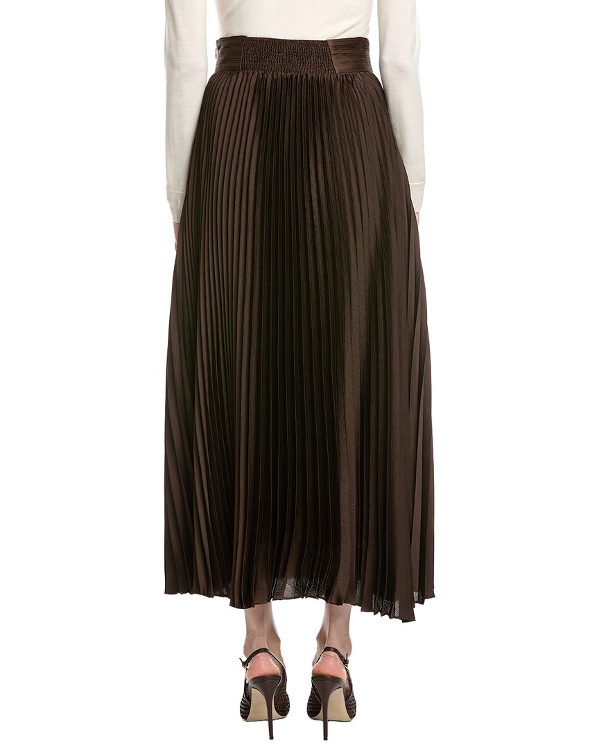 Elie Tahari Pleated Midi Skirt