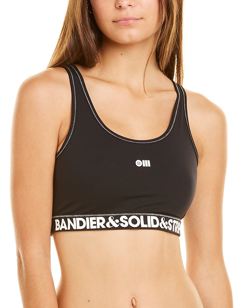 Solid & Striped Sport High Tide Bra Black Regular 00 (XXS)