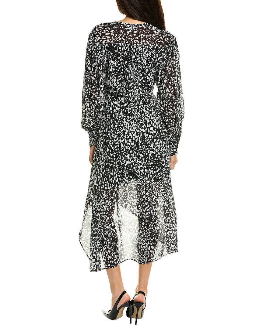 The Kooples Surplice Midi Dress