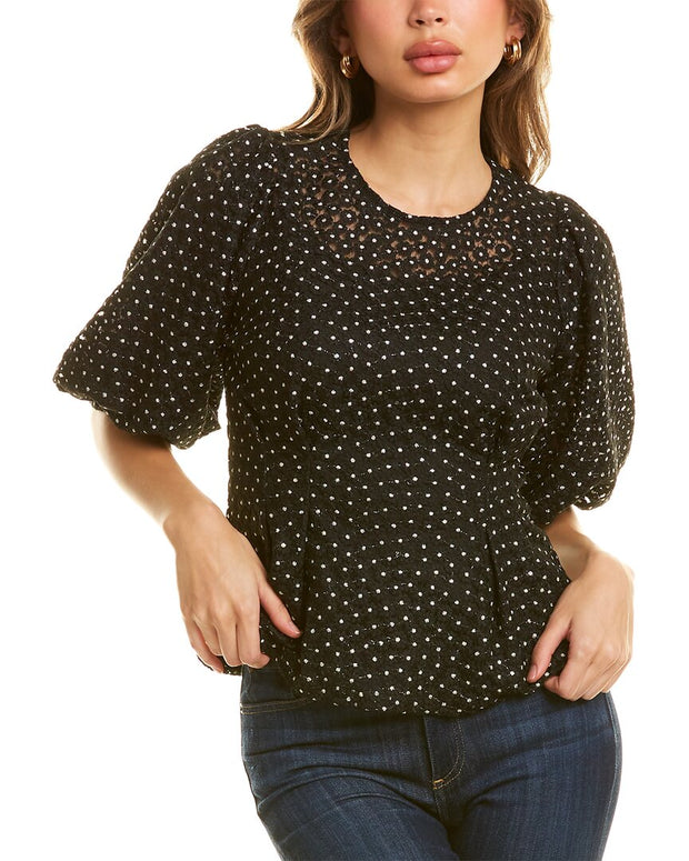 Gracia Flower Embroidered Top