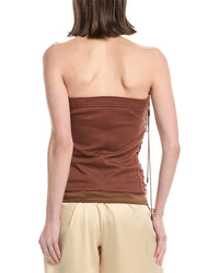 Simkhai Sasha Zip-Up Bustier Top