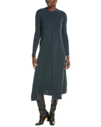 Lafayette 148 New York Wrap Front Cashmere Sweaterdress