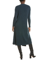 Lafayette 148 New York Wrap Front Cashmere Sweaterdress