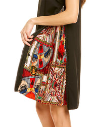 Gracia Side Pattern Shift Dress