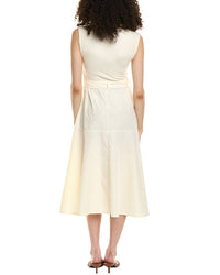 Colette Rose Belted Midi Dress