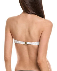 Milly Verone Textured Waves Bandeau Top