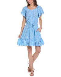 Walker & Wade Womens Kat Mini Dress, S, Blue Blue Regular 4 (S)