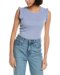 Brook + Lynn Ruffle Sleeve Bodysuit Blue