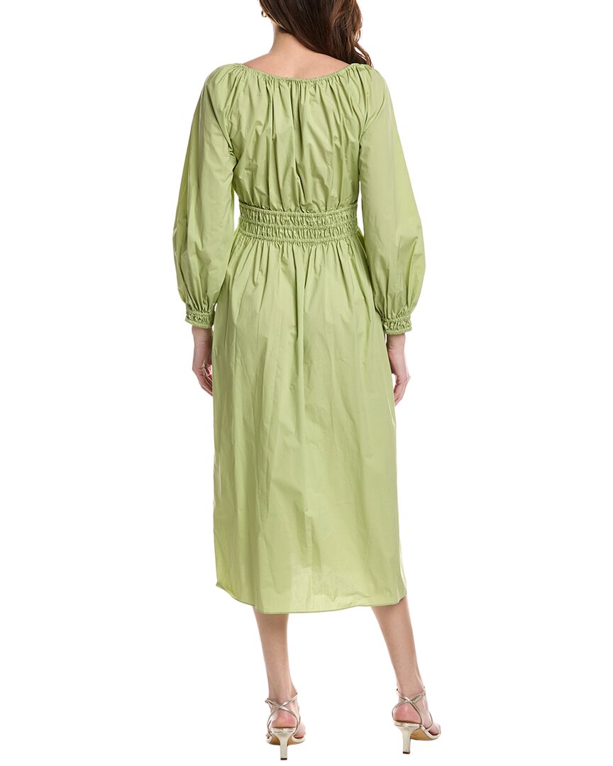 rebecca taylor green silk dress Rebecca Taylor Green Textured Silk Ruffled Tequilla Bingo Mini Dress M