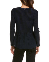 Sam Edelman Gia Rib Peplum Sweater