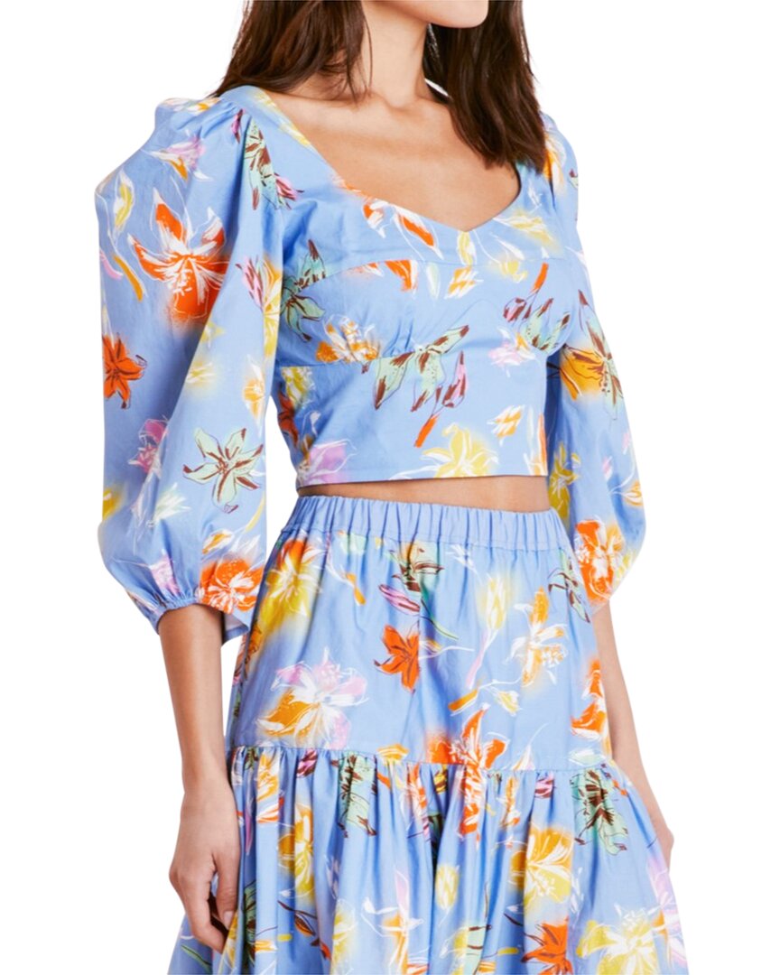 Tanya Taylor Aileen Top Blue