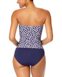 Anne Cole Twist Front Shirred Bandeaukini