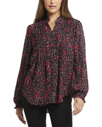 Nydj Tunic Blouse Multi Petite 0 (XS)