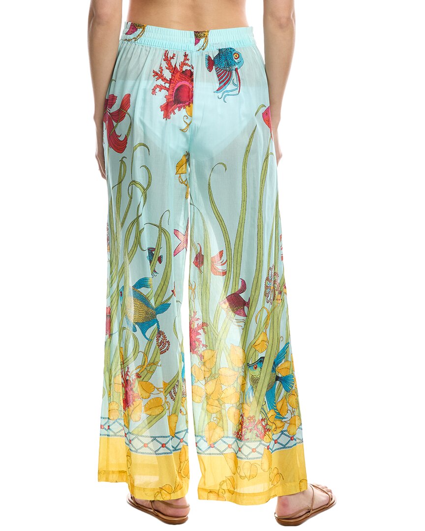 Natori Aquatic Silk-Blend Pant