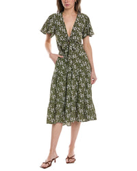 Walker & Wade Amelia Midi Dress Green