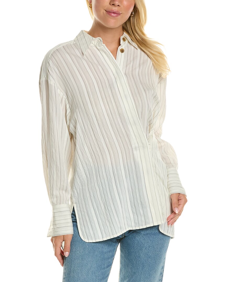 Rebecca Taylor Rumpled Stripe Shirt