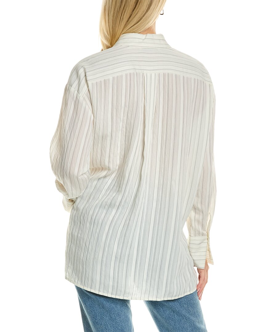 Rebecca Taylor Rumpled Stripe Shirt
