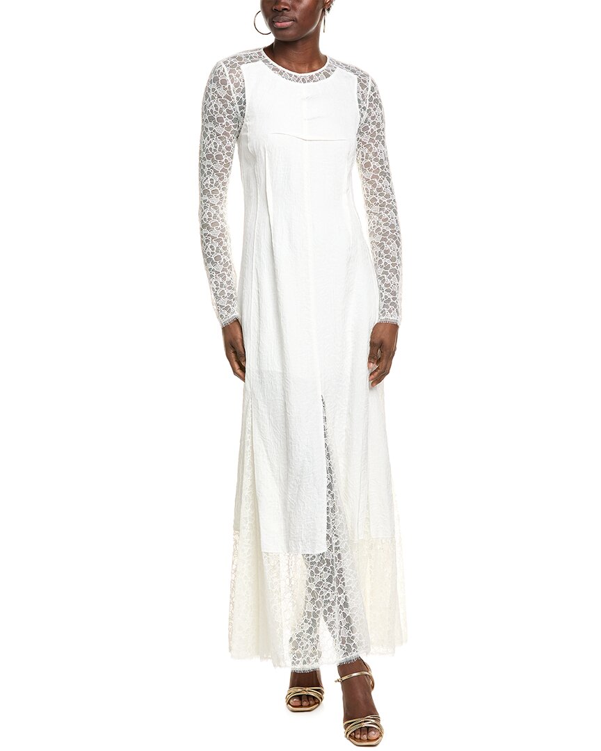 Simkhai Brinda Combo Gown White