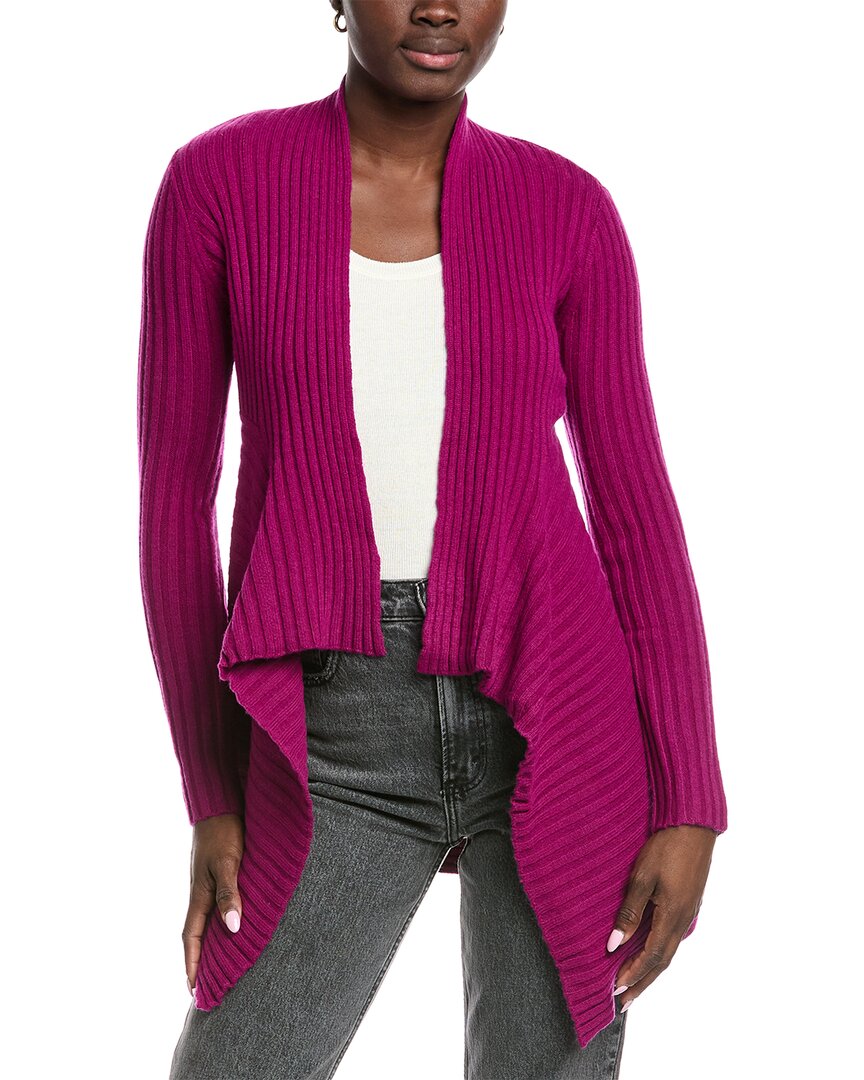 Autumn Cashmere Rib Drape Cashmere & Wool-Blend Cardigan