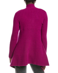 Autumn Cashmere Rib Drape Cashmere & Wool-Blend Cardigan