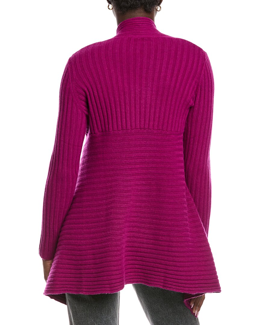 Autumn Cashmere Rib Drape Cashmere & Wool-Blend Cardigan