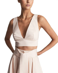 Reiss Tammi Crop Top With Bow Detail