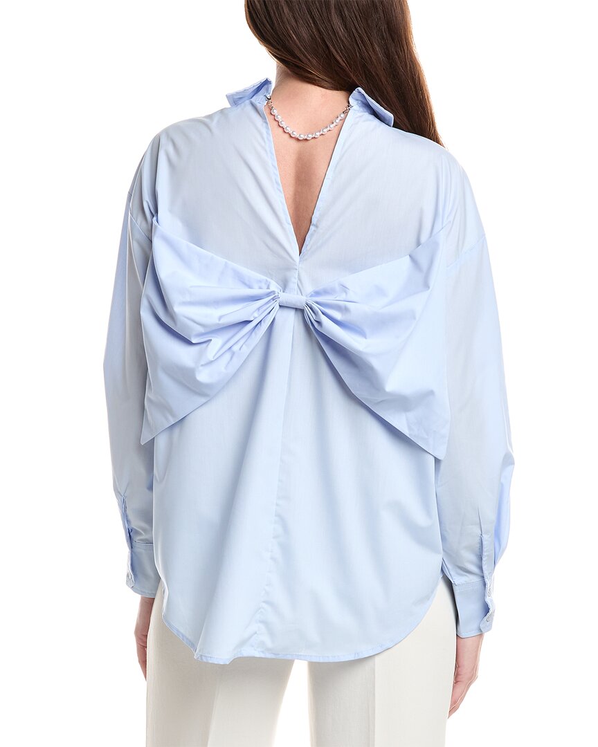 Gracia Big Bow Back Pearl Strand Top