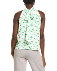 L.K.Bennett Frink Silk-Blend Woven Top