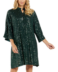 Jude Connally Delia Tunic Dress Green