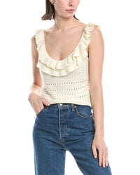 7 For All Mankind Knit Tank White