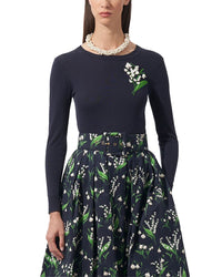 Carolina Herrera Silk-Blend Top Regular 4 (S) Multi