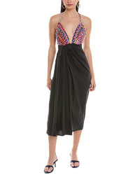 Mara Hoffman Jutta Linen-Blend Maxi Dress Black 2