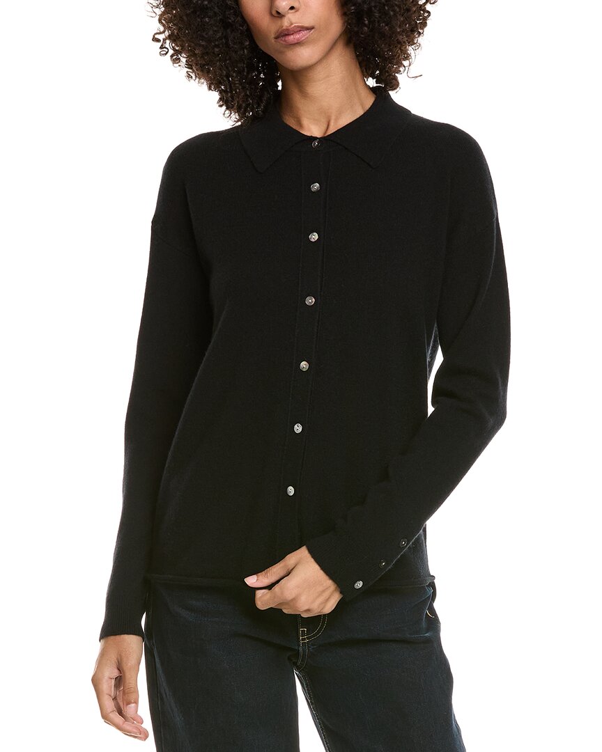 Incashmere Shirt Style Wool & Cashmere-Blend Sweater