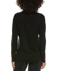 Incashmere Shirt Style Wool & Cashmere-Blend Sweater