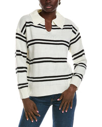 Lyra & Co V-Neck Sweater White