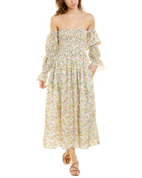Ash & Eden Saira Midi Dress Pink