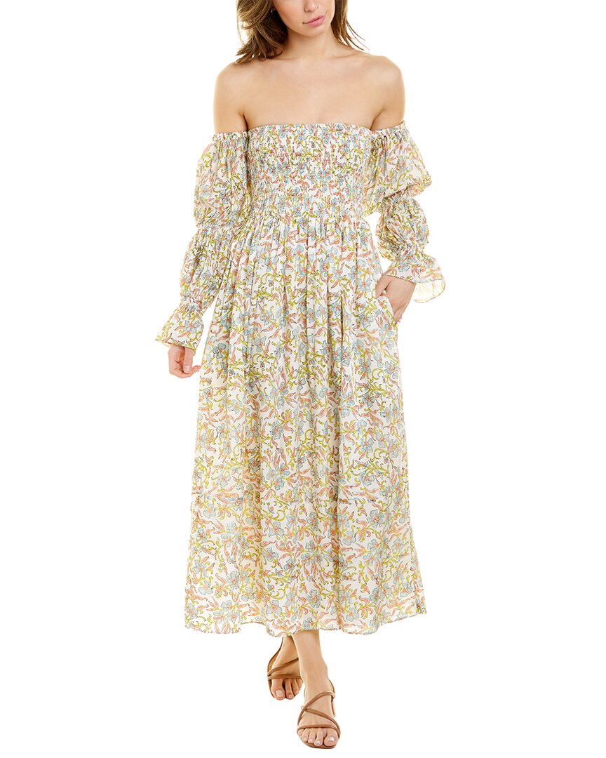 Ash & Eden Saira Midi Dress Pink